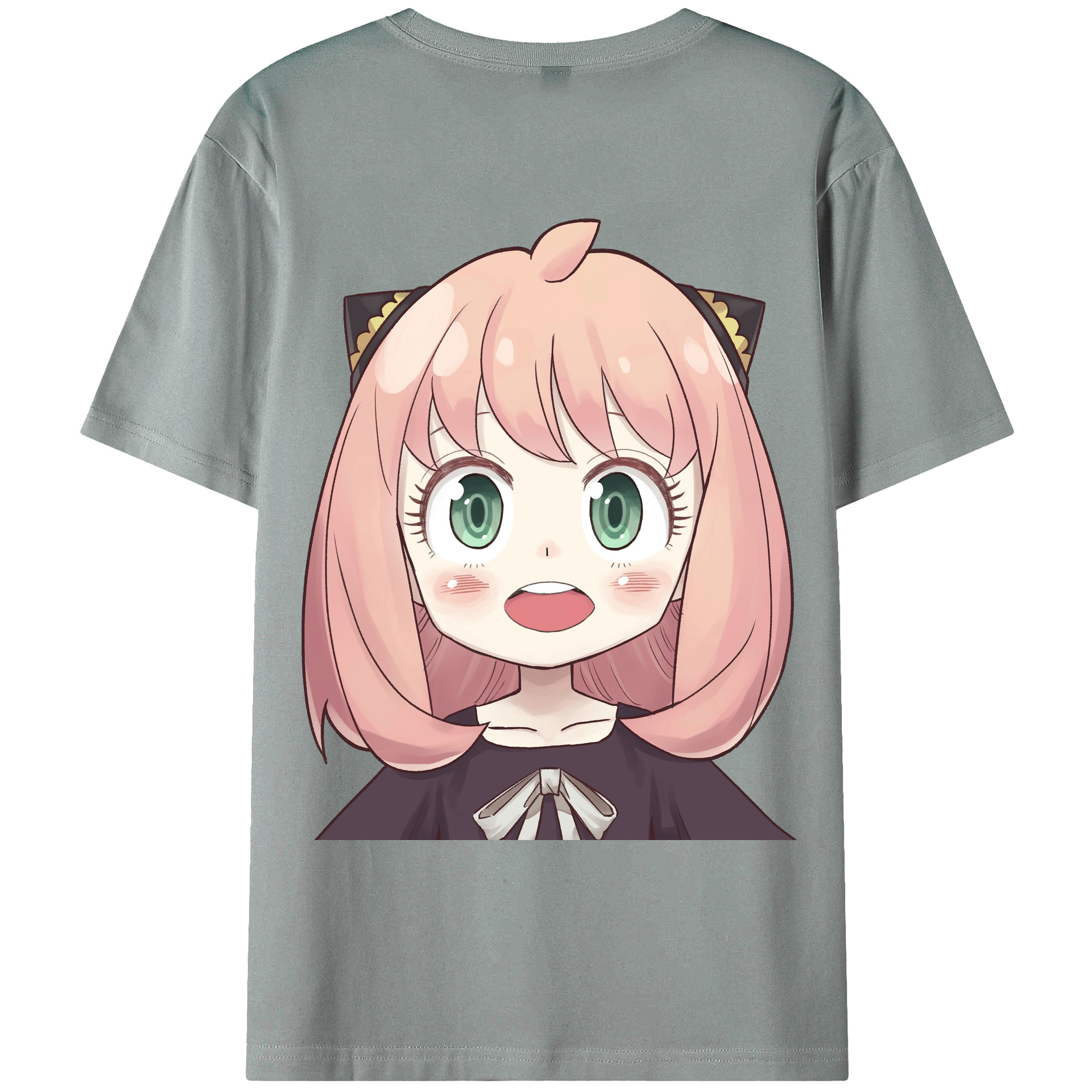（画像用） SPY×FAMILY间谍家家酒 綿100％ メンズ半袖Tシャツ（バックプリント） 通気性